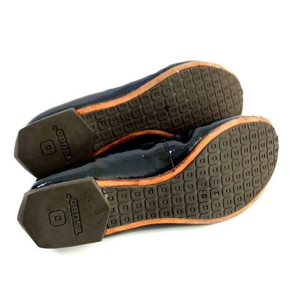 Tsubo DARK GRAY PATENT LEATHER FLAT BALLET SLIP ON SHOES Sz 7 US/38 - Picture 10 of 12